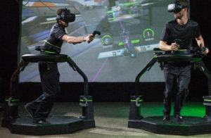 Virtuix Funovation Omniverse VR Arena players