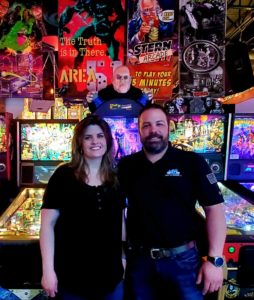 Bob and Sheri Burnham in Flippers Family Arcade