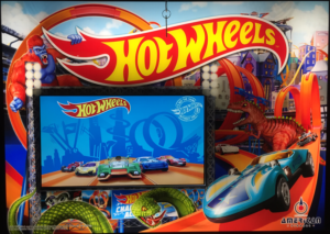 American Pinball Hot Wheels backglass