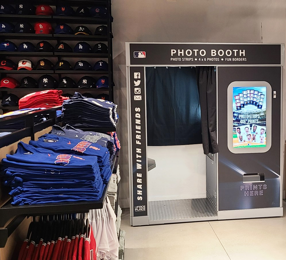 Face Place Photo Booth Installed at New MLB Store