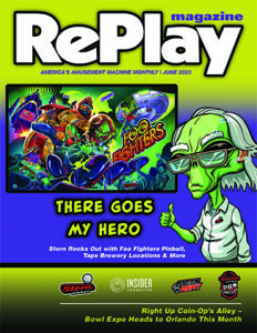 RePlay June 2023 Cover - Stern Pinball Foo Fighters - 325