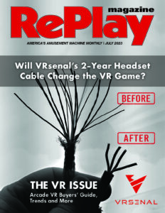 RePlay July 2023 Cover - VRsenal - 4 inch