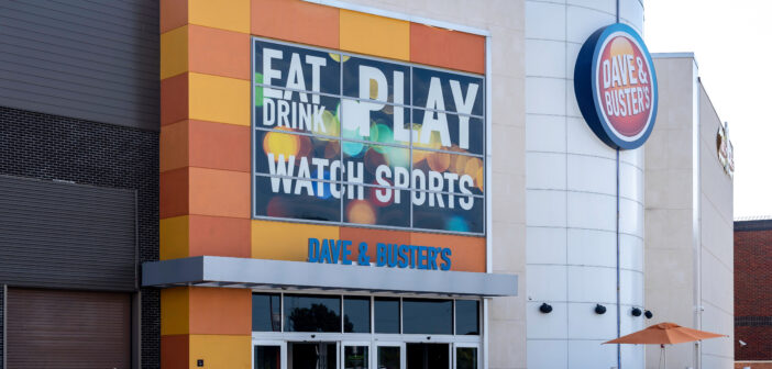 Dave & Buster's exterior - editorial use only