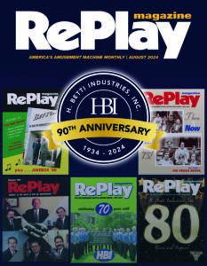 RePlay 0824 Cover - H. Betti Industries/Betson - full size